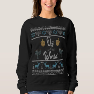 Oy Hanukkah Sweater Menorah naar de Chan-wereld