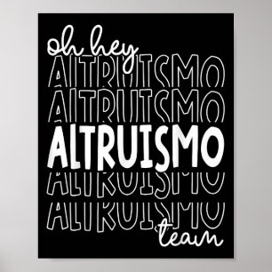 Oy Hey Altruismo Team Huis van Givers RCA Scholen Poster