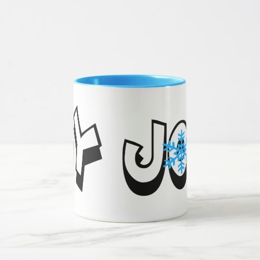 Oy Joy Snowflake Chrismukkah Mok (Midden)