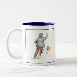 Oy! Kom terug Tweekleurige Koffiemok