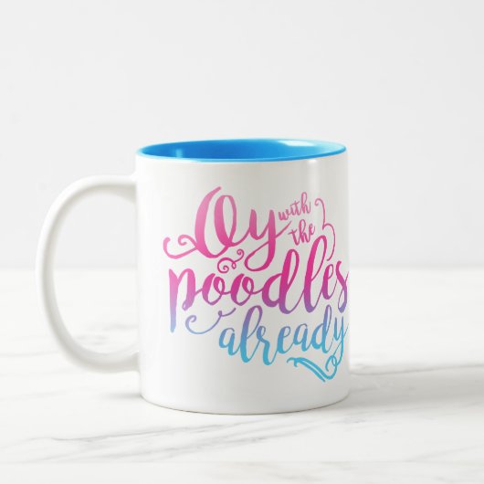 Oy met de Mok van de puree al (Links)