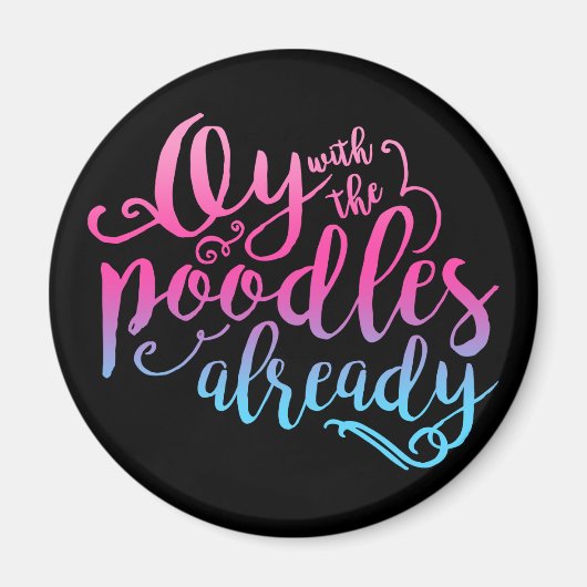 Oy met de poedels al magneet (Voorkant)