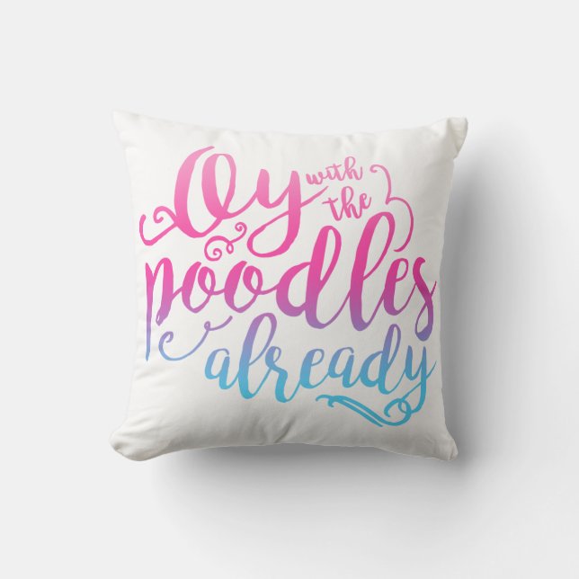 Oy met de spuit al Sierkussen (Voorkant)