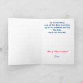 Oy Oy Oy Chrismukkah Wenskaart Kaart (Binnen)