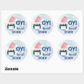 OY tegen de wereld! Funny Pandemic 2020 Holiday Ronde Sticker (Vel)