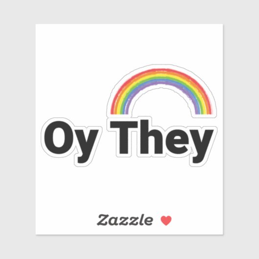 Oy They Sticker (Vel)