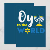 Oy To The World, Fijne Chanoeka Kaart (Voorkant / Achterkant)