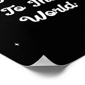 Oy! To The World Funny Hannukah Gift  Poster (Hoek)