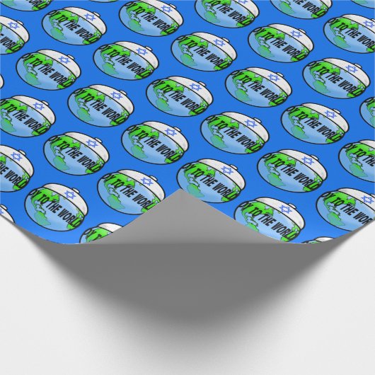 Oy to world Chrismukkah wrapping paper Cadeaupapier (Hoek)