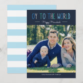 Oy to World Feestdagenkaart (Voorkant / Achterkant)