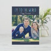 Oy to World Feestdagenkaart (Staand voorkant)