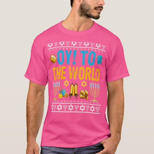 Oy to world joods t-shirt (Voorkant)