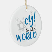 Oy to World Keramisch Ornament (Rechts)