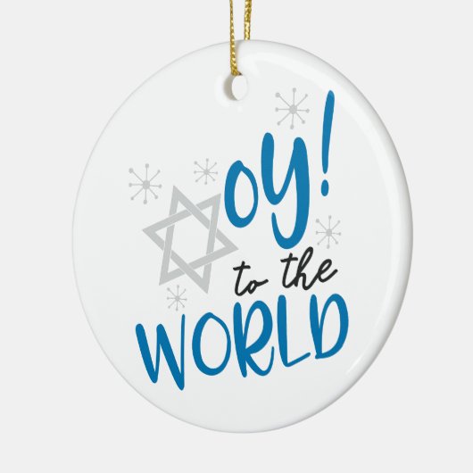 Oy to World Keramisch Ornament (Links)