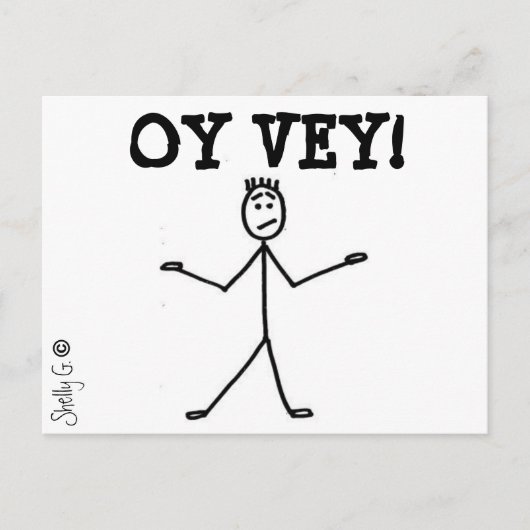 Oy vey! Briefkaart (Voorkant)