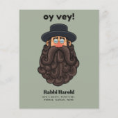 OY VEY! Funny RABBI Peronalized Flyer (Voorkant)