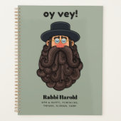 OY VEY! Funny RABBI Peronalized Planner (Voorkant)