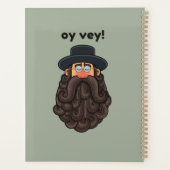 OY VEY! Funny RABBI Peronalized Planner (Achterkant)
