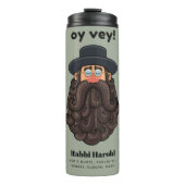 OY VEY! Funny RABBI Peronalized Thermosbeker (Voorkant)