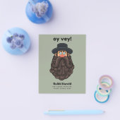 OY VEY! Grappige RABBI Gepersonaliseerd Flyer (Enkel)