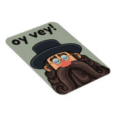 OY VEY! Grappige RABBI Gepersonaliseerd Magneet (Rechterzijde)