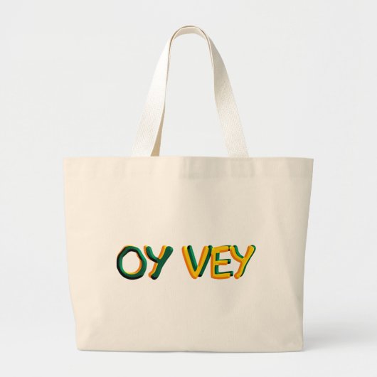 Oy Vey Grote Tote Bag (Voorkant)