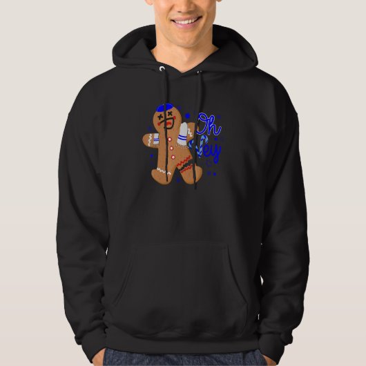 Oy Vey Happy Hanukkah Bake Baking Squad Crew Chanu Hoodie (Voorkant)
