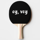 Oy Vey Jiddisch Typografie Funny Sport Humor Tafeltennisbatje (Achterkant)