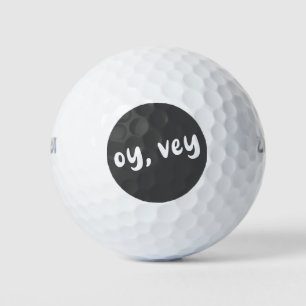 Oy, Vey Jiddische Gezegde Eenvoudige Typografie Gr Golfballen
