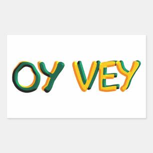 Oy Vey Rechthoekige Sticker