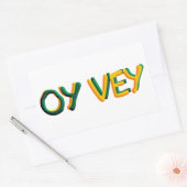 Oy Vey Rechthoekige Sticker (Envelop)