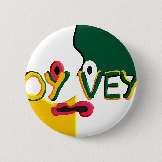 Oy Vey Ronde Button 5,7 Cm (Voorkant)
