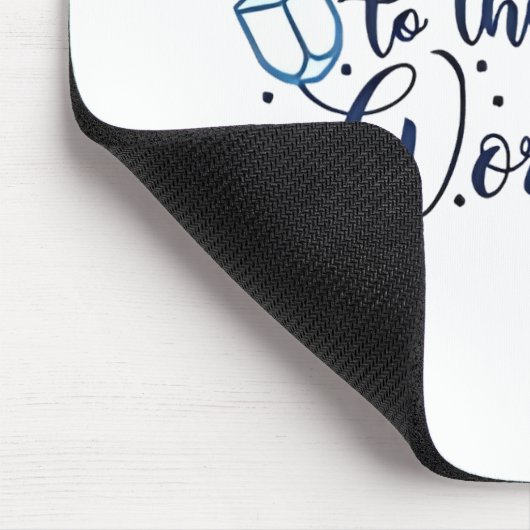 Oy voor de wereld Hanukkah Joods grappig Muismat (Hoek)