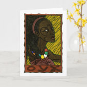 Oya-Wenskaart Kaart (Gele Bloem)