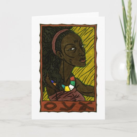 Oya-Wenskaart Kaart (Voorkant)