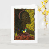 Oya-Wenskaart Kaart (Gele Bloem)