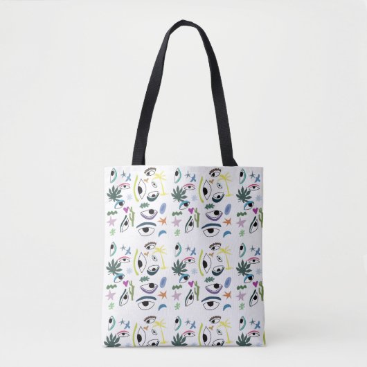 Oyes Abstract modern patroonontwerp Tote Bag (Voorkant)