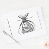 Oyster Animal Print Rechthoekige Sticker (Envelop)