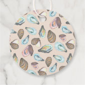 Oyster Aw Shucks We're Glad You're Here Wedding Bedankjes Labels (Achterkant)