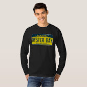 Oyster Bay Long Island New York Neighborhood Licen T-shirt (Voorkant volledig)