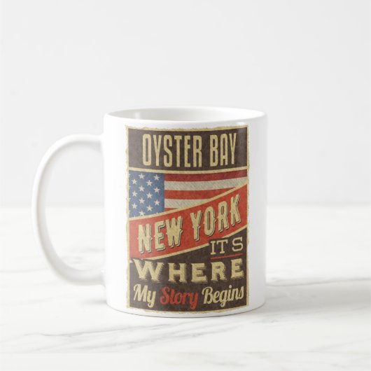 Oyster Bay New York Koffiemok (Links)