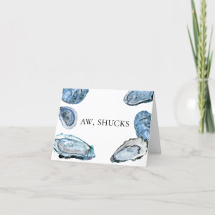 Oyster Bedankt voor je opmerkingen - Aw, Shucks