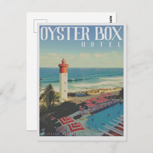  Oyster Box Lighthouse Travel Briefkaart (Voorkant / Achterkant)
