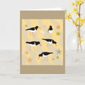 Oyster catcher kaart (Gele Bloem)