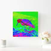 Oyster Catcher Vierkante Klok (Huis)