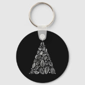 Oyster Christmas Tree Seafood Shellfish Holiday Be Sleutelhanger (Voorkant)