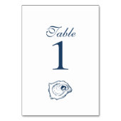 Oyster Collectie tabelnummers Kaart (Voorkant)