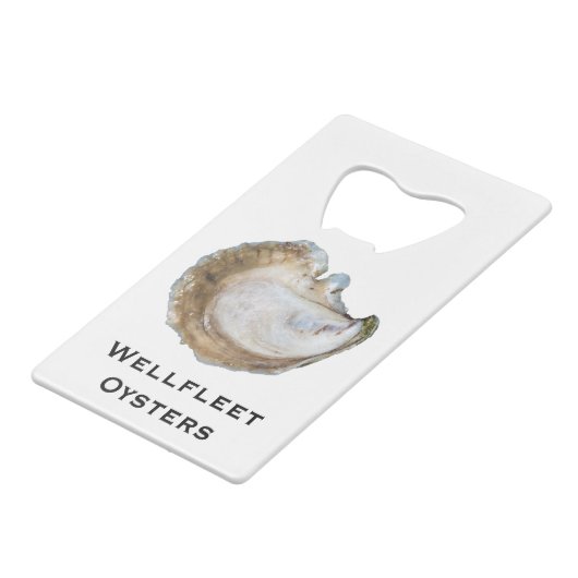 Oyster Creditcard Bottle Open Creditkaart Flessenopener (Voorkant Gekanteld)