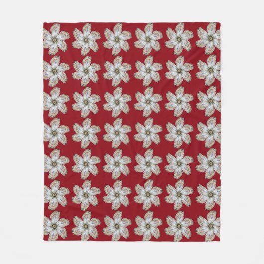 Oyster Fleece Blanket - Ontwerp een rood (Voorkant)