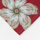 Oyster Fleece Blanket - Ontwerp een rood (Hoek)